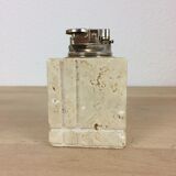 Briquet en travertin, cubique, années 80
