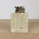 Travertine lighter, cubic, 80s