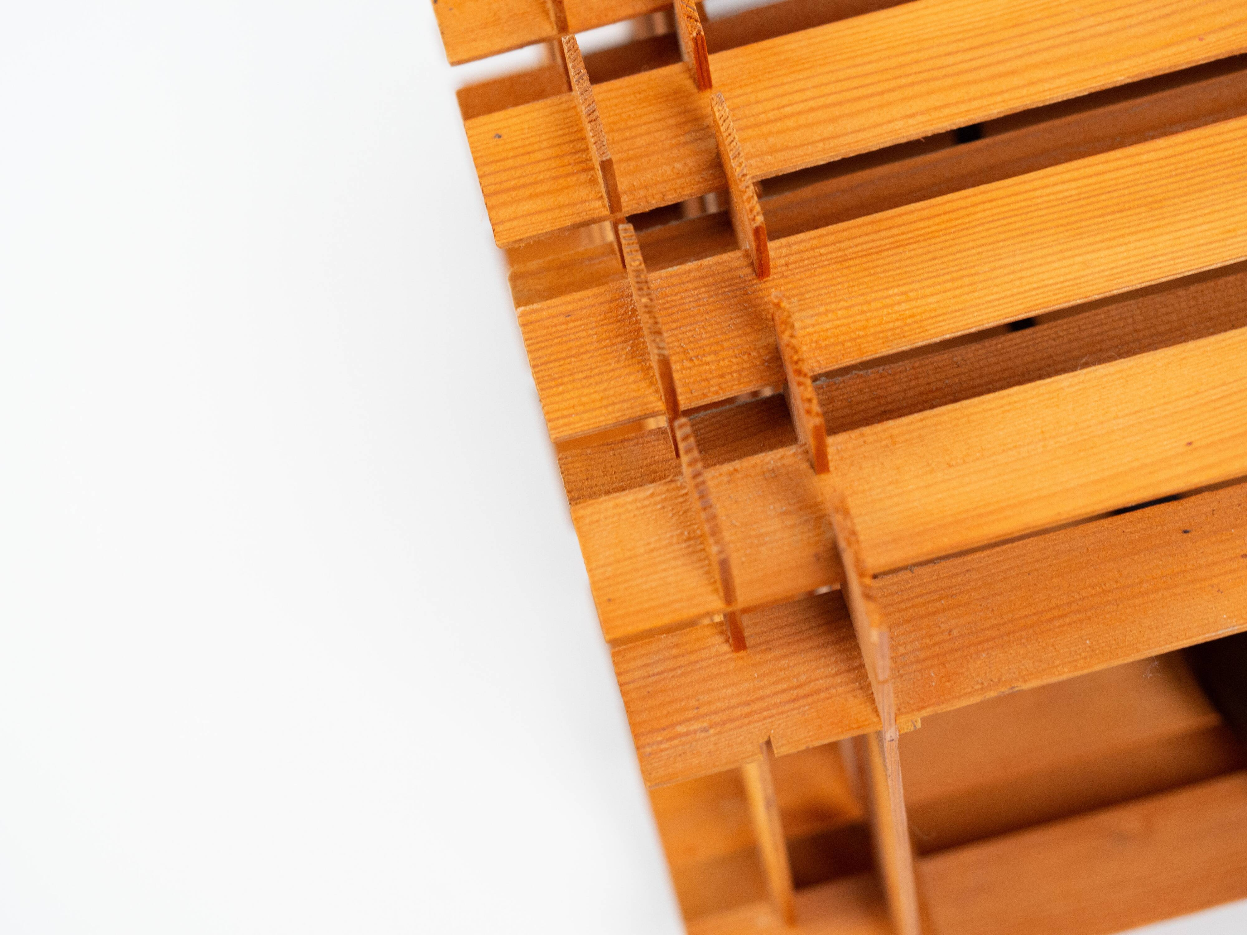 Danish vintage teak lamp from 1970s