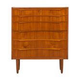 Danish mid-century teak chest of drawers by Genega Mobler, 1960s
