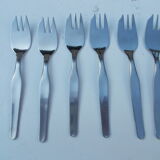 6 cake forks in box