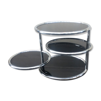 Table basse 3 plateaux articulés 1970