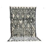 Handmade wool berber rug 245 x 145 cm