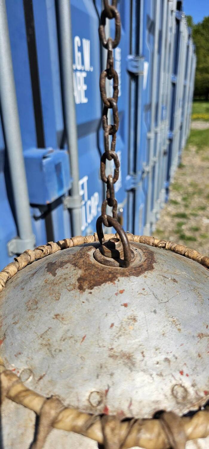 Suspension acier avec chaîne en métal de 60 cm avec cordage d’origine