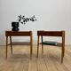Pair of teak bedside tables by AB Carlström, 1960