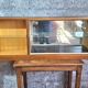 Vitrine murale Mid-Century noyer – années 1950