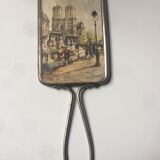 Miroir à main ancien Notre Dame 10x27cm