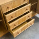 Large coastal rattan and bamboo sideboard credenza, 1980s