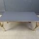 Vintage brass swan coffee table, 1970s