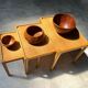 Suite of 3 vintage Scandinavian nesting tables