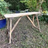 Workbench in raw wood