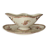 Gien porcelain gravy boat