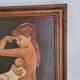 Ancien tableau peinture à l'huile / femme nue
