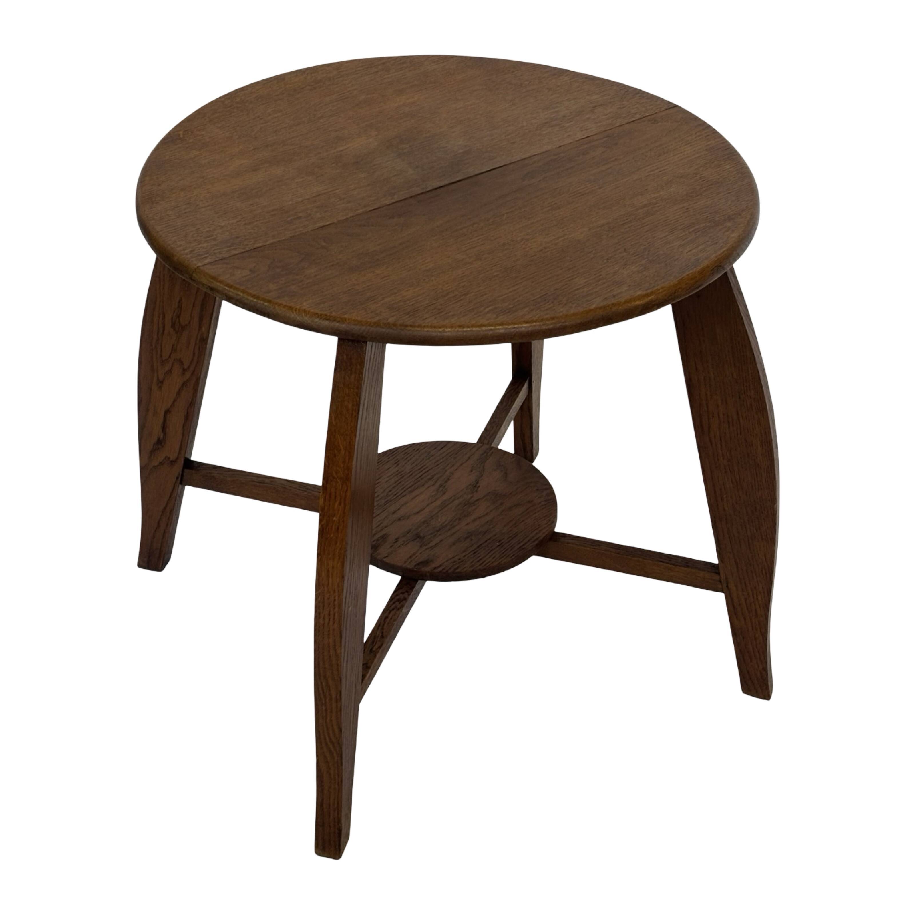 Art Deco Coffee Table Side Table Oak 1950s Design