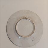 Decorative plate in white blue decoration