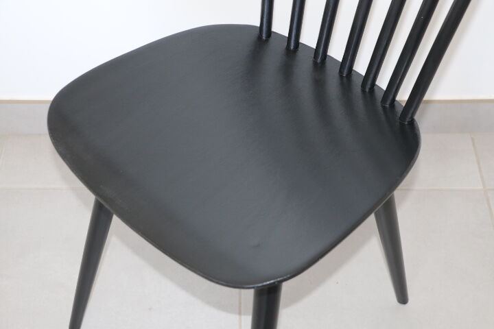 4 black Baumann V5 chairs