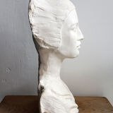Plaster bust of a woman