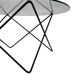 Vintage coffee table in 70s steel wire glass design
