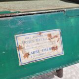 Old sheet metal filing cabinet storage box