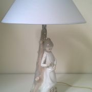 Vintage porcelain lamp Zaphir (Lladro) Spain by sculptor Jose Puche 1978