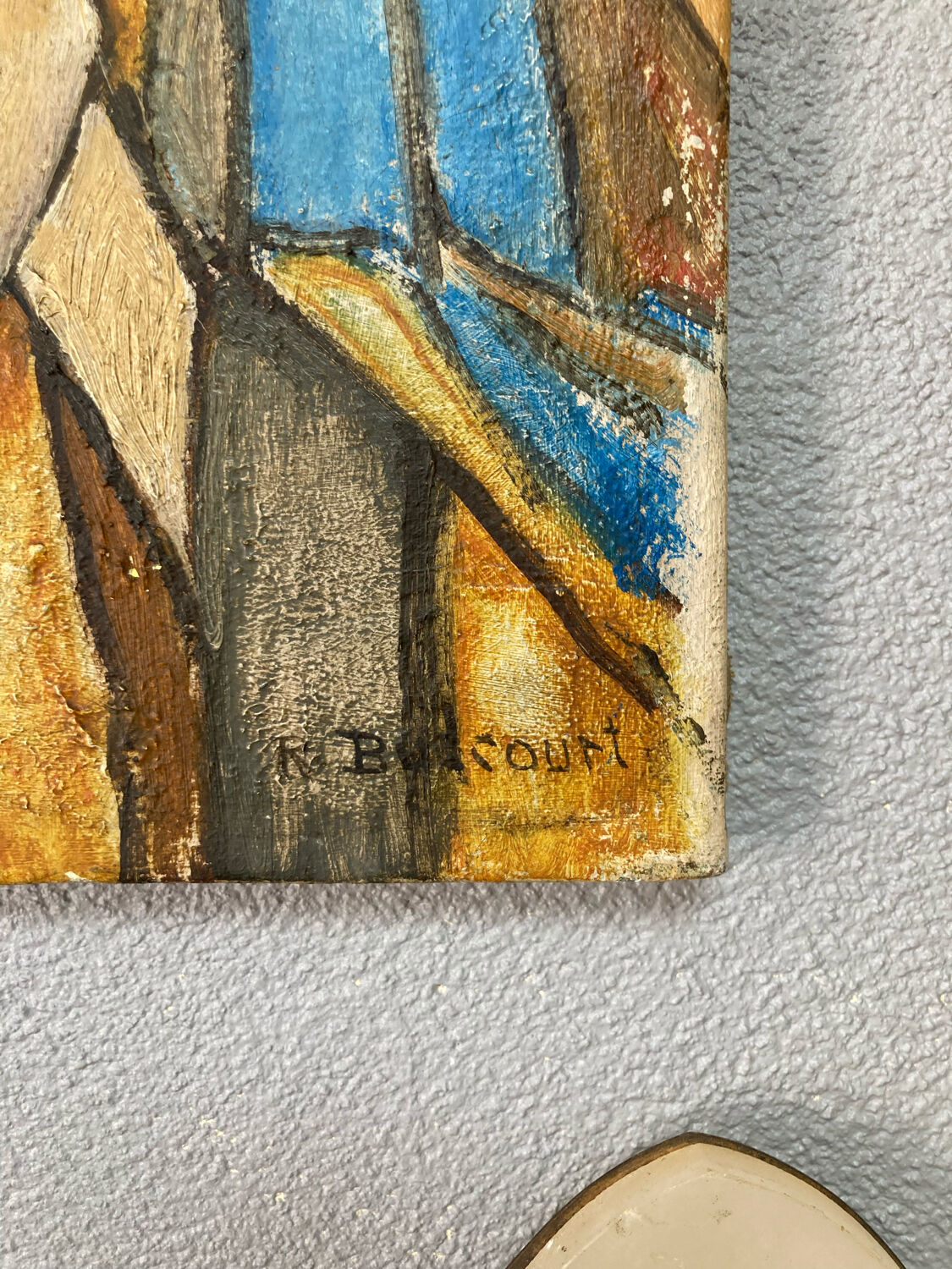 Oil on canvas of the Blessed Virgin