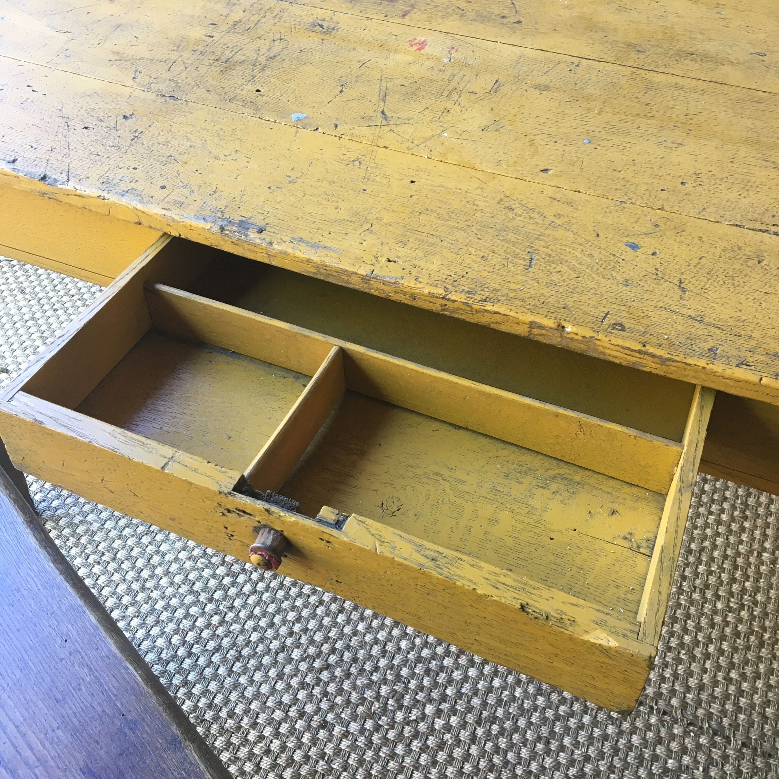 Vintage oak farm table