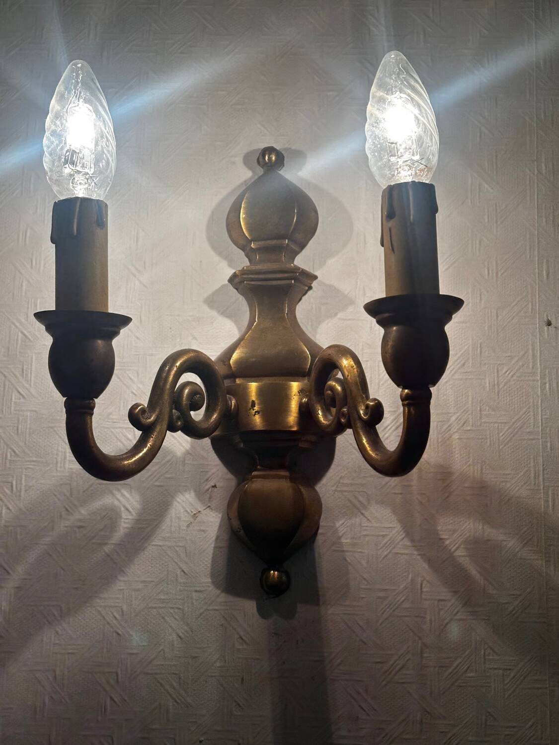 Vintage Brass Wall Sconce