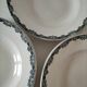 Set of 6 antique soup plates – Ironstone, circa 1900