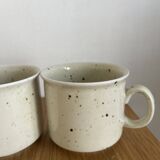 Duo of stoneware cups