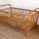 Vintage rattan bed