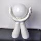 White ceramic "Hands" lamp France 1980