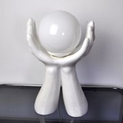 Lampe "Mains" en céramique blanche France 1980