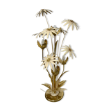 Floor lamp flower metal Design Hans Kögl Scandinavian vintage 5 burners