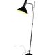 Lampadaire vintage noir chromé
