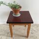 Table basse en formica et bois vintage