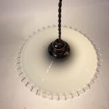 Vintage opaline hanging lamp
