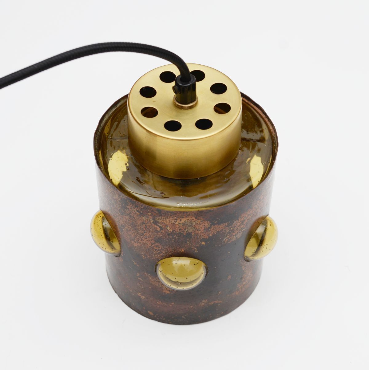 Vintage copper pendant lamp by Nanny Still for Raak