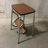 Stool foot step in 70s formica