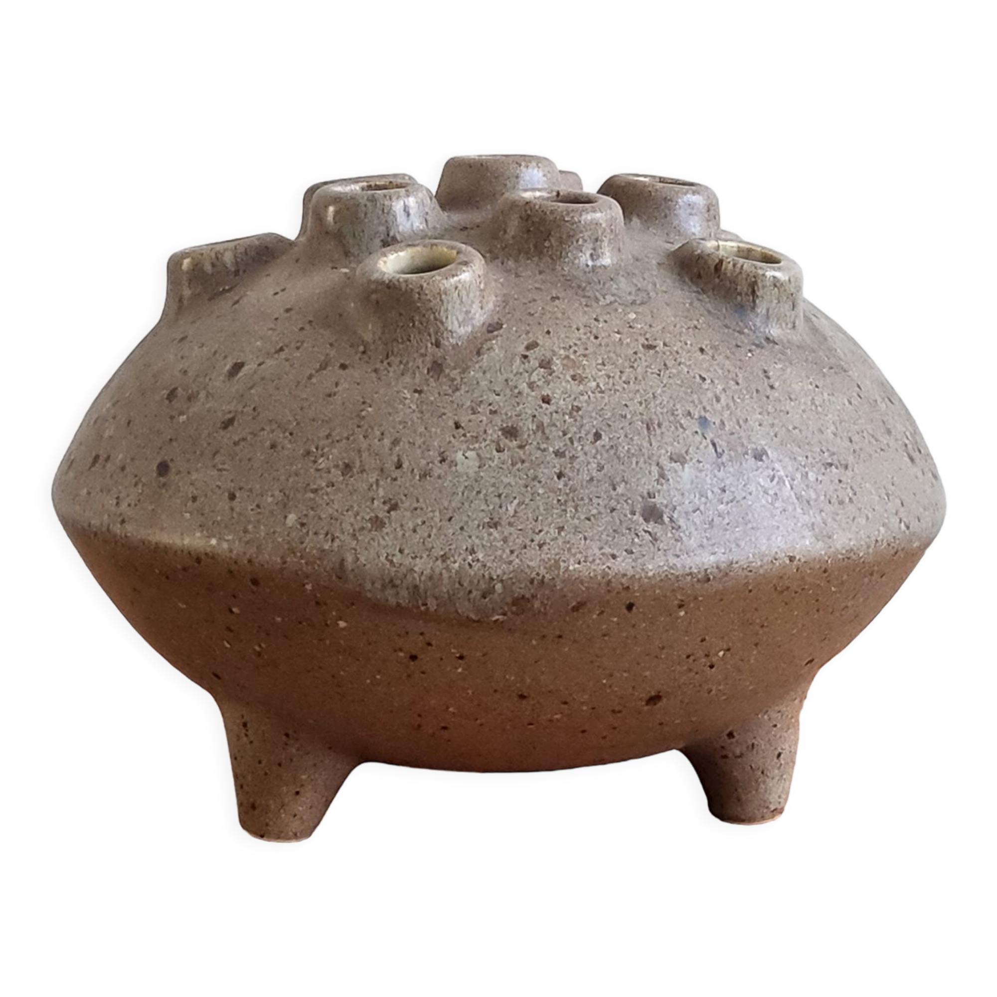 Vintage picnic vase la Poterie Périgordine in stoneware 1960