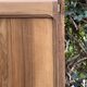 Rare pair of Art Deco glass columns in solid walnut – renovated