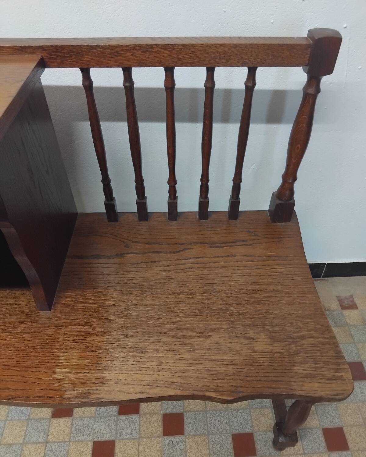 Antique vintage telephone bench furniture