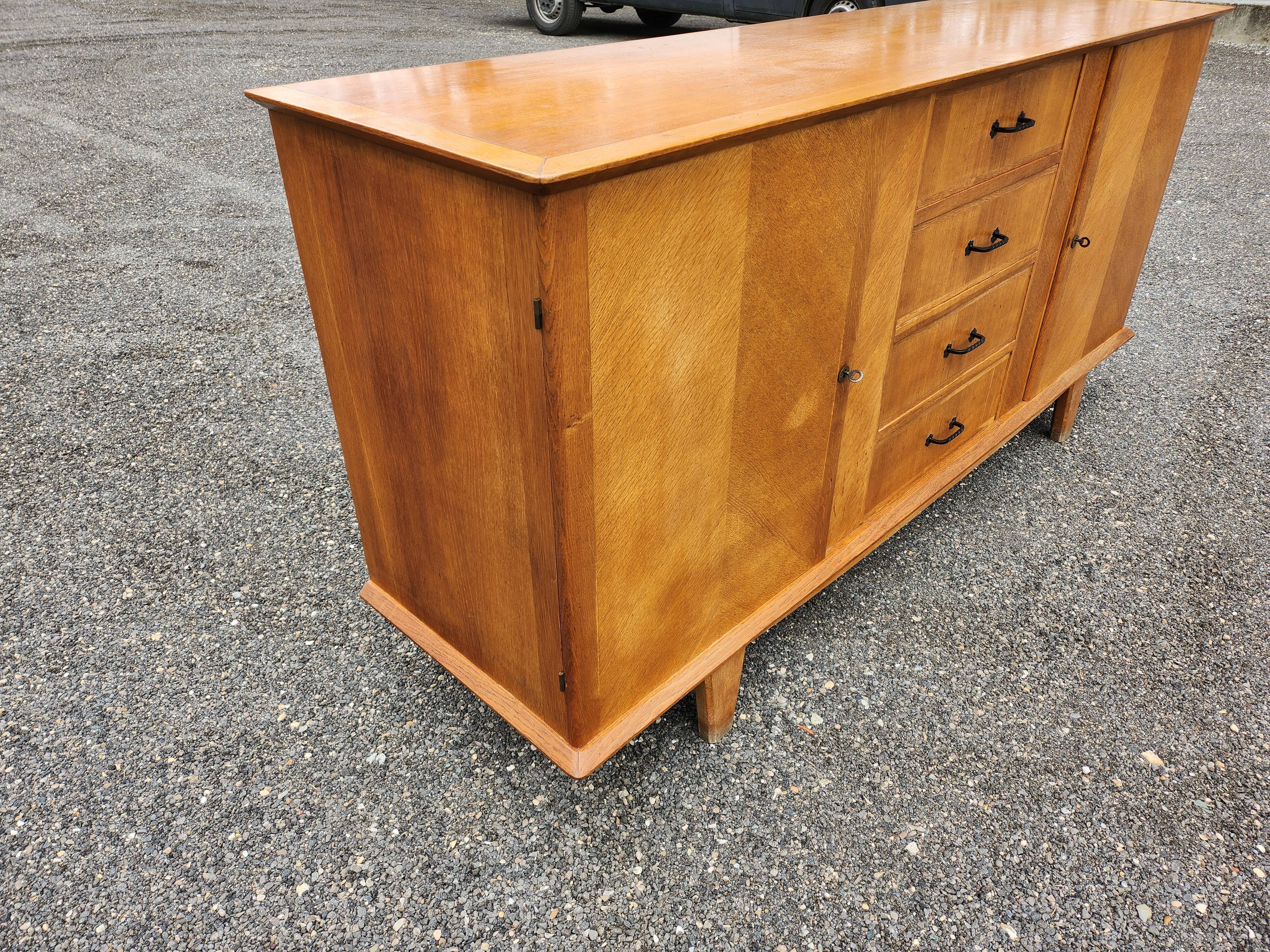 Light oak vintage sideboard