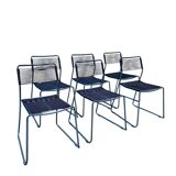 Set of 6 Melker "spaghetti" chairs by Lisa Norinder for Ikea 1990