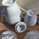 Service à thé en porcelaine de Sologne
