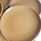Set of 6 flat plates in Brenne stoneware from France vintage