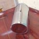 Old silver metal shaker