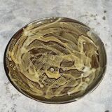 Paires d’assiettes en céramique grès émaillé vert