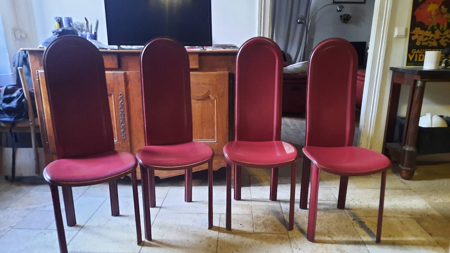 4 Roche Bobois chairs