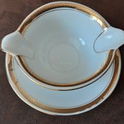 Sauceboat Art Porcelain Limoges Porcelain