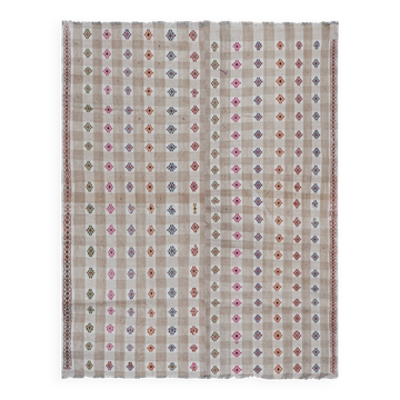 Tapis vintage turc de oushak tissé à la main 183x250 cm